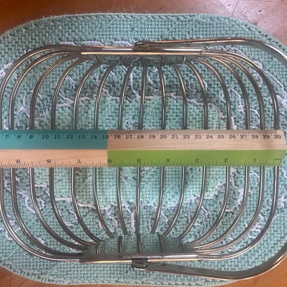 Godinger Silver Plated Wire Bread Basket w/ Swing Handle Vintage - Picture 8 of 10